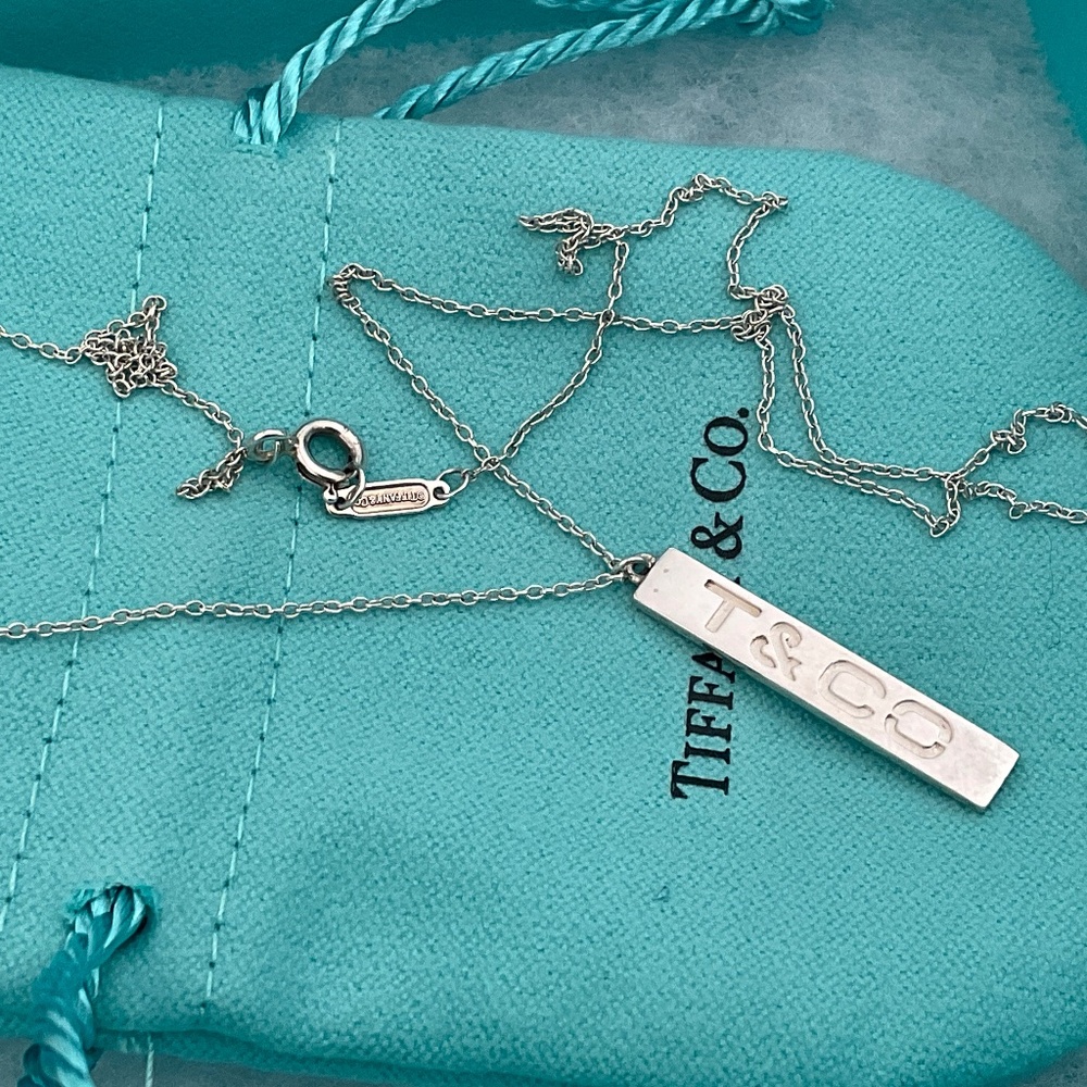 Tiffany bar necklace